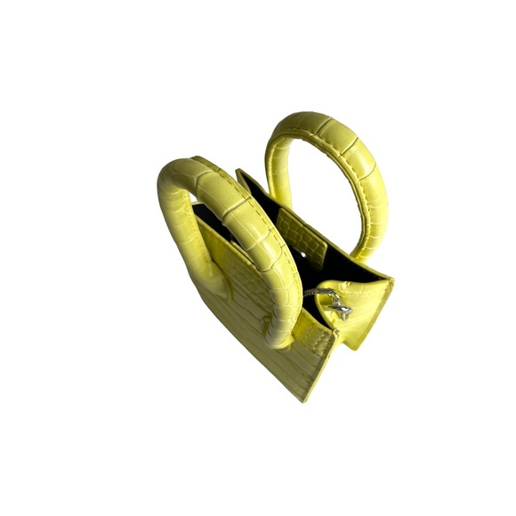 Vegan Leather Yellow Mini bag - Picture 2 of 6